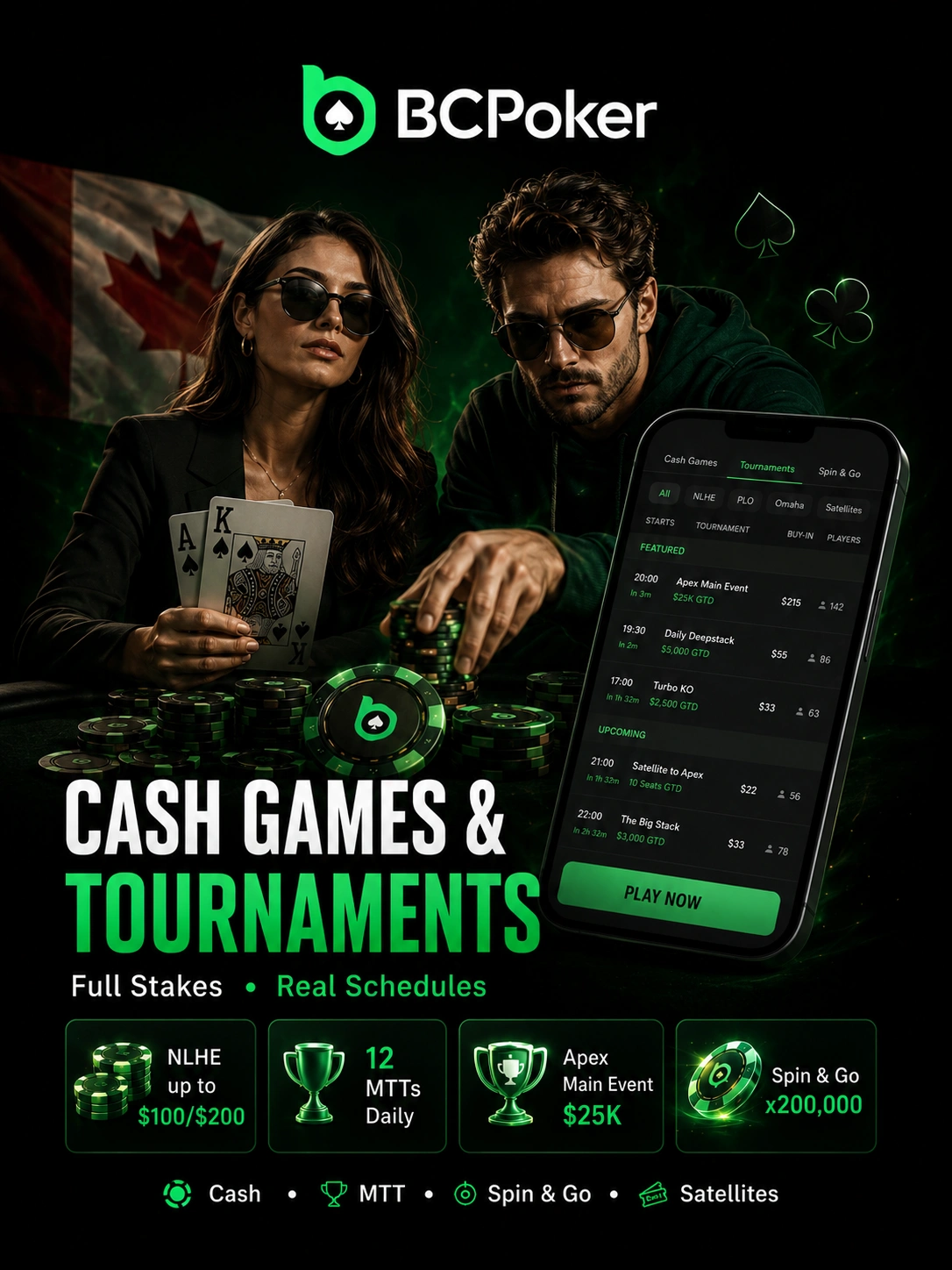 Online poker cash games